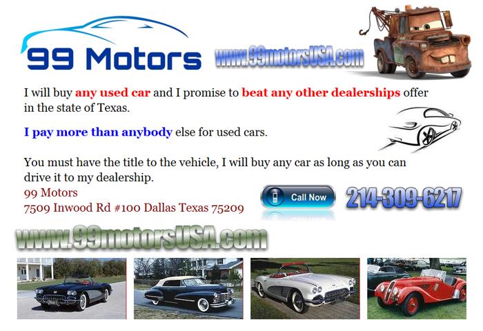 `?.,¸¸,.?´¯ I Buy All USED Cars ¯`?.,¸¸,.?´ . . . 89