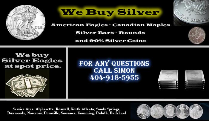 I Buy Silver Coins Bars and Eagles - We Buy Silver