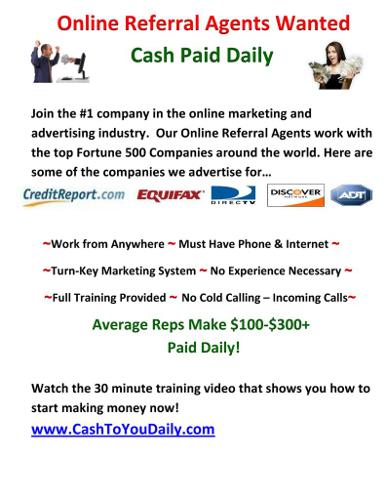 ^^ Immediate Income- NO Cost- PAID Cash Daily! ^^