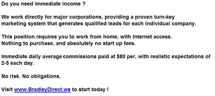 IMMEDIATE OPPORTUNITY - NO EXPERIENCE - WILL TRAIN - Earn Immediate Income In The Next 24-Hours ! kL