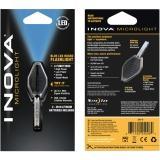 INOVA Microlight BB-B Keychain Light - LED - CR2016 - PolycarbonateBody Stainless Steel - Black BBB