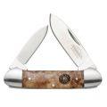 Insignia Knives Folder Burl Wood Canoe