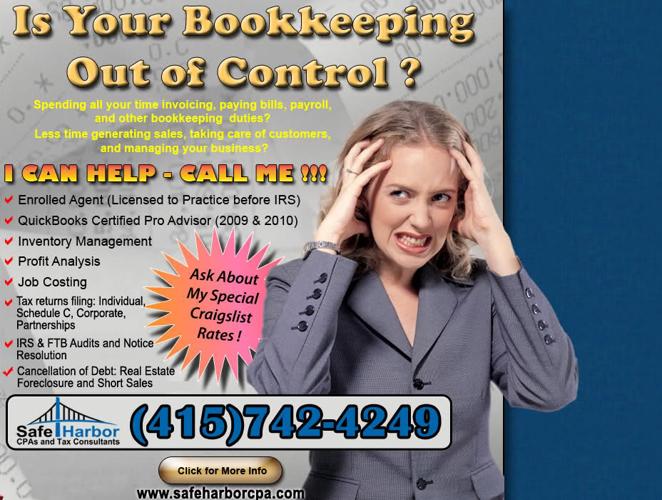 is your bookkeeping out of control? we can help!