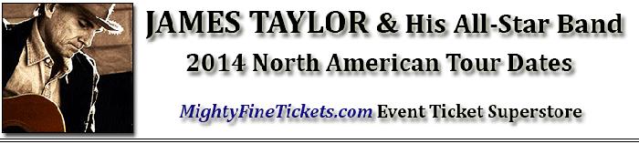 James Taylor Concert Alpharetta, GA Tickets 2014 Verizon Wireless AMP