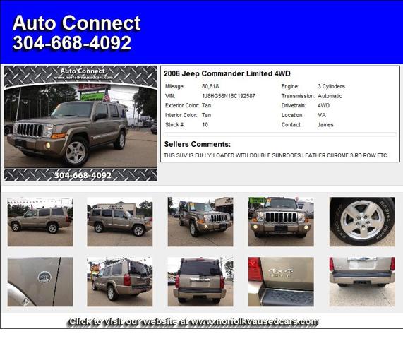 Jeep Commander Limited 4WD - gone fishing