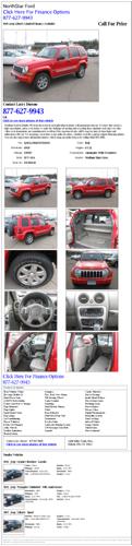 jeep liberty limited finance available 5w563545 6 cyl.