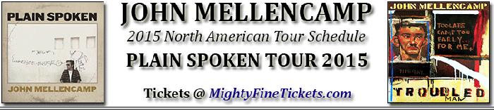 John Mellencamp Tour Concert in Norfolk Tickets 2015 at Chrysler Hall