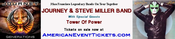 Journey & Steve Miller Band Bethel, New York Concert Tour Tickets