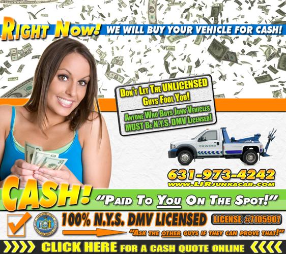 * * * Junk Car Removal With Cash Paid To You Now - Free Towing * * *