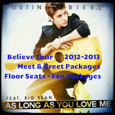 Justin Bieber Meet and Greet Tickets VIP Fan Packages - Floor Seats - Concert Schedule Info