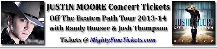 Justin Moore Tour Concert Fort Smith AR Tickets 2013 Convention Center