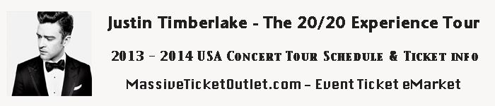 Justin Timberlake Seattle Wa 2013 Tickets For Sale Key Arena Jan 17 2014