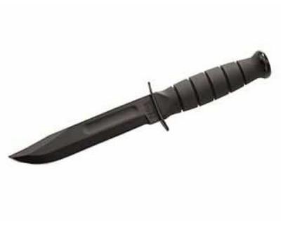 Ka-Bar Short Straight Edge Black 2-1256-7