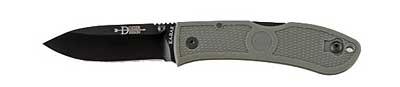 KABAR Dozier Hunter Folding Knife Stainless Plain Drop Point Pocket.