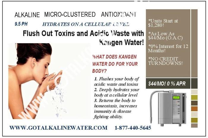 Kangen Premium Alkaline Water Ionizers NO Money Down!! FREE Shipping