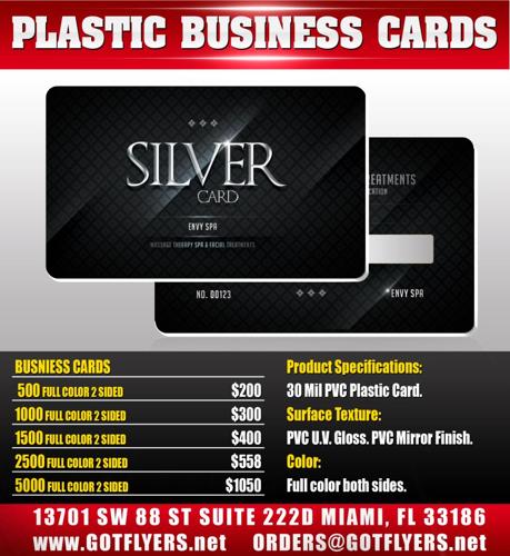 Kendall Wholesale Full Color Printing Plastic Business Cards Starting At $200
