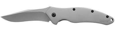 Kershaw Ken Onion Shallot Folding Knife Stainless Plain Mod Drop Po.