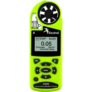 Kestrel 4300 Construction Weather Meter - Safety Green (843)
