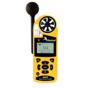 Kestrel 4600BT Heat Stress Tracker w/Bluetooth & Wind - Yellow (0846B)