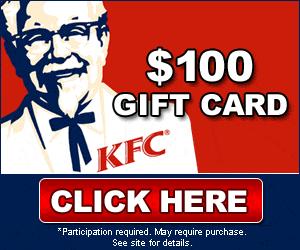 KFC Gift Cards FREE Just For You For FREE And Save Cash, Curious?