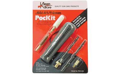 KleenBore PocKit Cleaning Kit 40/41/10MM Handgun Blister Card POC224