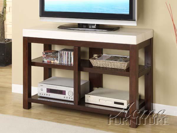 Kyle Faux Marble Top Tv Stand 17418 By Acme