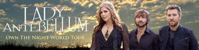 LADY ANTEBELLUM Concert Tickets On Sale Now! Own The Night World Tour Tickets! Lock in Great Seats!