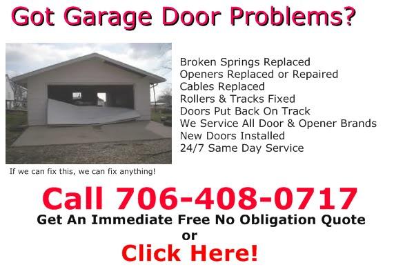 LaGrange Garage Door Won't Go Up 706-408-0717