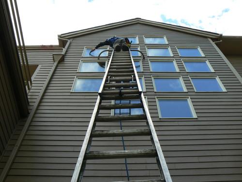Lake Oswego Gutter Cleaning with downspouts included.