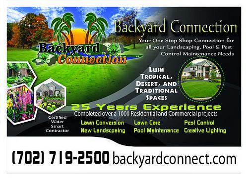 Landscaping and Pest Control Discounts Call 702 719 2500 Backyard connection