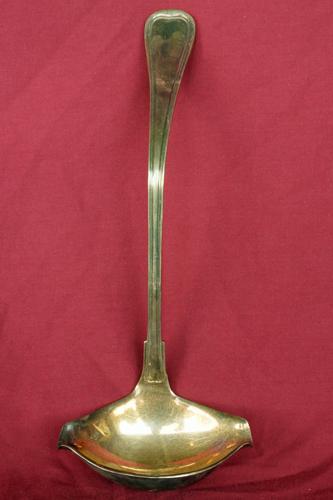 Large Antique Gorham Silverplate Ladle