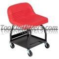 Large Padded Mechanic's Seat - Red