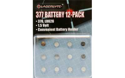 Laserlyte BAT-377 Battery RL-1 1.5 Volt 12 Clam Pack Silver BAT-377