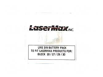 LaserMax Battery Glock 26 27 29 30 36 Silver LMS-319