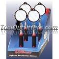 LED Lighted Inspection Mirror - 4 Pack DIsplay