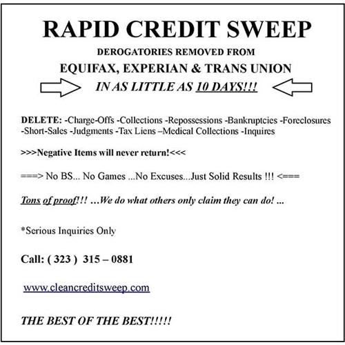 Legal Credit Sweep!