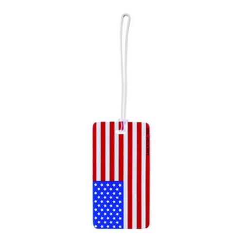 Lewis N. Clark Plastic American Flag Tag ID24