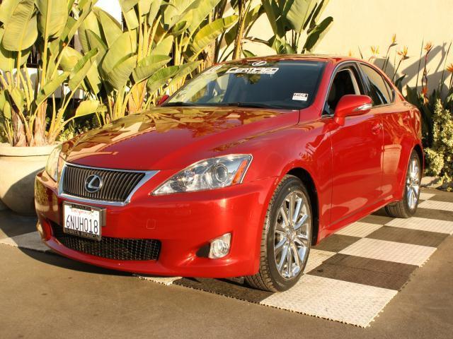 lexus is 250 4dr sport sdn auto rwd certified low mileage 12es1054a 6-speed a/t