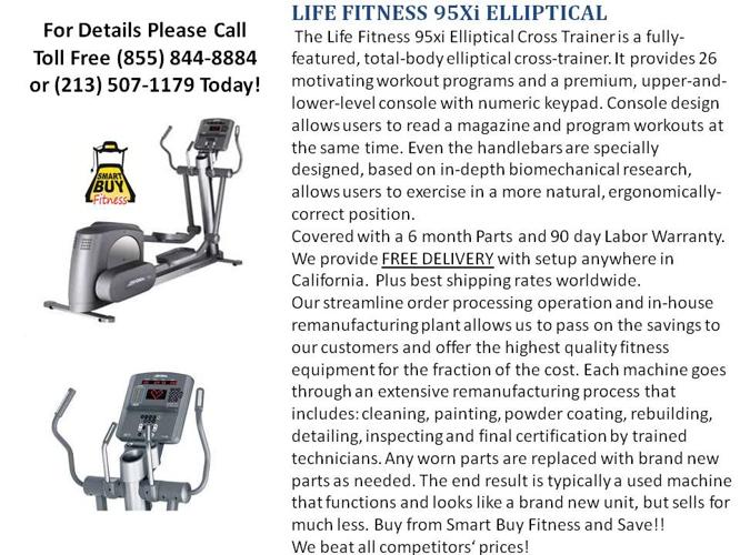 Life Fitness 95Xi Elliptical - SUPERB Condition! Great Work Out $2499