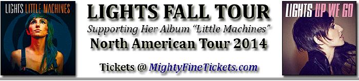 LIGHTS Fall Tour Concert in Chicago HOB Tickets 2014 at House Of Blues
