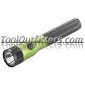 Lime Green Stinger LED Flashlight with AC/DC Cords and PiggyBack Charger