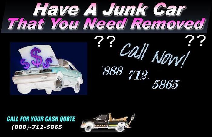 Listen Junk: Sell Junk Car Get Cash Cash Cash - 888-712-5865