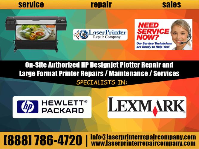 Los Angeles Repair ? Services HP Designjet T2500ps eMFP Wide Format Printer Plotter