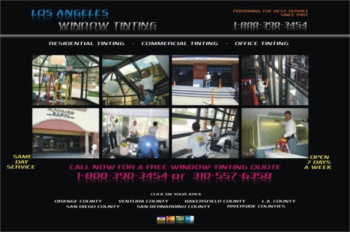 [ Los Angeles Window Tinting, Auto, Car, Home, Officce, Motorhome, Storefront.) 310-557-6358.