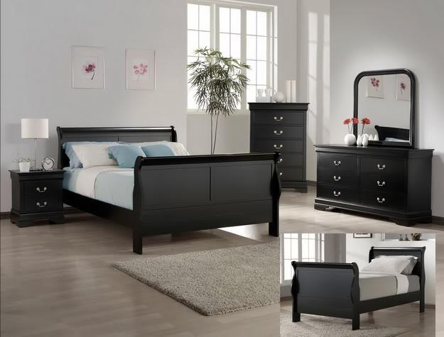 Louis Philip Sleigh Bedroom Sets $599 Complete 7PC Q. 4 To Choose From