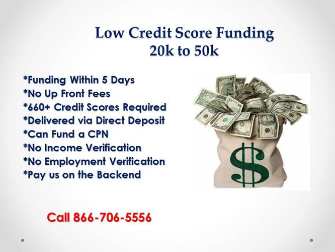 ? Low Fico Lender (No Up Front Fees)