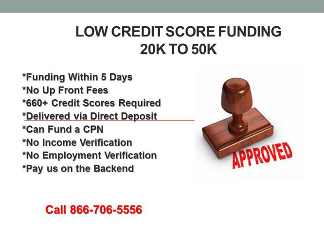 => Low Fico Lending (Nationwide)