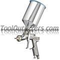 LPH400-144LV Center Post Gravity Feed HVLP Spray Gun with 700ml Aluminum Cup