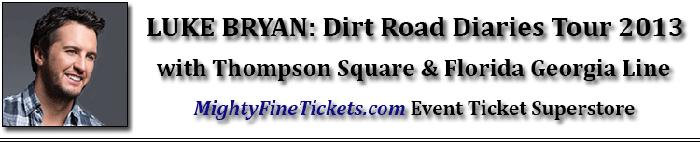 Luke Bryan Tour 2013 Concert Tickets Tour Dates Dirt Road Diaries Tour
