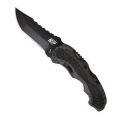 M&P Magic Assist Opening Knife Stainless Steel Blade Gray Aluminum Handle Pocket Clip